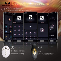 SMT2965 - Máy rung hậu môn hình bông hoa và 9 chế độ thụt