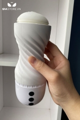 SMT2974 - Cốc thủ dâm tự động rung bú hút thiết kế xoắn ốc dài 22cm
