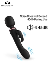 SMT2977 - Chày rung tình yêu nhánh tai thỏ có 10 chế độ và sạc điện