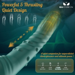 SMT2979 - Cu giả rung cầm tay có 2 vòng bi xoay và 5 tần số thụt