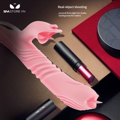 SMT2986 - Chày rung tình yêu 2 đầu sưởi ấm đến 42 độ có lưỡi liếm