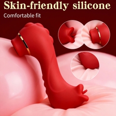 SMT2988 - Máy rung hút liếm 2 đầu ngụy trang sư tử biển nhỏ dài 136mm