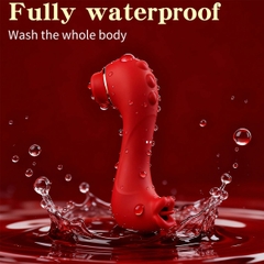 SMT2988 - Máy rung hút liếm 2 đầu ngụy trang sư tử biển nhỏ dài 136mm