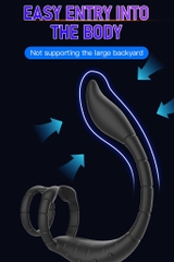 SMT2996 - Vòng đeo gốc dương vật mix anal rung đuôi bò cạp