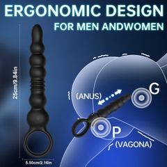 SMT2998 - Anal bead có 9 chế độ rung thụt điều khiển qua APP dài 25cm