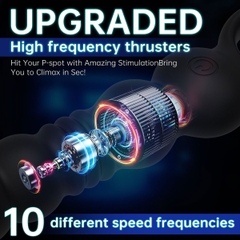 SMT2998 - Anal bead có 9 chế độ rung thụt điều khiển qua APP dài 25cm