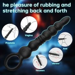 SMT2998 - Anal bead có 9 chế độ rung thụt điều khiển qua APP dài 25cm