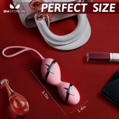 SMT3001 - Trứng rung tình yêu đôi kèm sốc điện có 10 tần số sạc điện