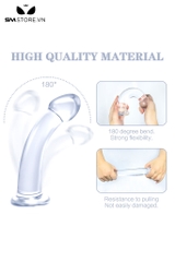 SMT3009 - Cu giả silicon trong suốt có đế dính tường và độ uốn dẻo cao