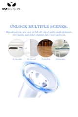 SMT3009 - Cu giả silicon trong suốt có đế dính tường và độ uốn dẻo cao