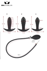 SMT3011 - Anal pump silicon với lõi cứng trong có độ đàn hồi cao