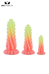 SMT3015 - Dương vật giả khủng lồ có gai silicon mềm đế dính tường
