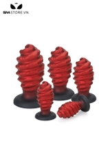 SMT3018 - Anal huge thiết kế xoắn ốc đế hít tường silicon mềm bẻ cong
