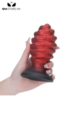 SMT3018 - Anal huge thiết kế xoắn ốc đế hít tường silicon mềm bẻ cong