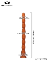 SMT4034 - Long anal với chuỗi hạt tròn dài 40 và 60cm đế dính tường