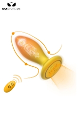 SMT3036 - Máy rung hậu môn màu vàng điều khiển từ xa dài 10cm