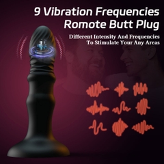 SMT3049 - Máy rung hậu môn điều khiển qua APP có 9 chế độ dài 144mm