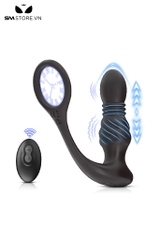 SMT3050 - Máy rung hậu môn mix vòng đeo dương vật silicon sạc điện