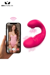 SMT3082 - Máy rung đầu dương vật có 9 tần số hút điều khiển qua APP