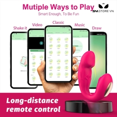 SMT3082 - Máy rung đầu dương vật có 9 tần số hút điều khiển qua APP