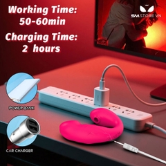 SMT3082 - Máy rung đầu dương vật có 9 tần số hút điều khiển qua APP