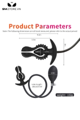 SMT3088 - Anal pump đồ chơi hậu môn thiết kế xòe 2 cánh ôm lấy quả cầu