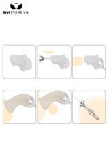 SMT3092 - Dụng cụ thụt rửa hậu môn đầu dương vật dài 10cm