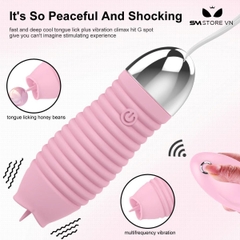 SMT3095 - Trứng rung tình yêu không dây có lưỡi liếm điều khiển từ xa