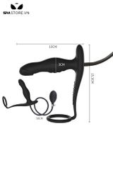 SMT3101 - Anal pump kèm vòng đeo dương vật bằng silicon dài 50cm