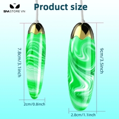 SMT3105 - Trứng rung tình yêu 2 đầu có dây và 10 chế độ sạc điện