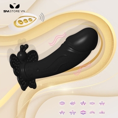 SMT3110 - Dương vật giả rung với đế hình cánh bướm điều khiển từ xa
