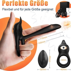 SMT3114 - Vòng rung đeo gốc dương vật điều khiển từ xa dài 14cm