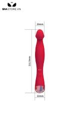 SMT3115 - Dương vật giả rung có 10 tần số sạc điện dài 211mm