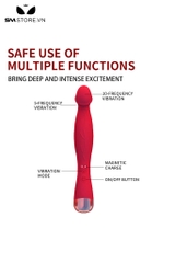 SMT3115 - Dương vật giả rung có 10 tần số sạc điện dài 211mm