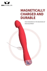 SMT3115 - Dương vật giả rung có 10 tần số sạc điện dài 211mm