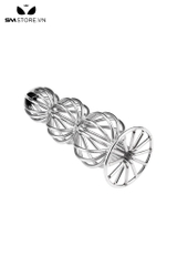 SMT3126 - Butt phug bằng inox không gỉ hình bầu dục có đế đứng được