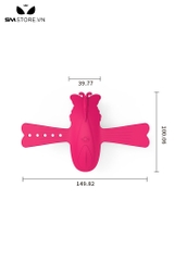 SMT3127 - Quần lót rung có nấc gài ngụy trang con bướm điều khiển từ xa