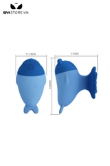 SMT3128 - Máy rung cầm tay hình con cá voi mini lưng hình bông hoa