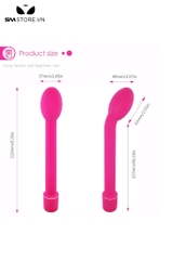 SMT3130 - Gậy rung silicon dài 21cm thiết kế đầu tròn kích thích dương vật