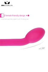 SMT3130 - Gậy rung silicon dài 21cm thiết kế đầu tròn kích thích dương vật