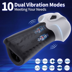 SMT3136 - Cốc thủ dâm có rung trong có nhiều gai nổi bằng silicon mềm