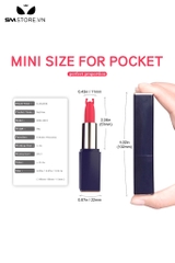 SMT3137 - Trứng rung ngụy trang thỏi son có 3 đầu thay dài 102mm