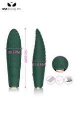 SMT3139 - Máy rung âm vật silicon có 9 tần số họa tiết hoa văn dài 14cm