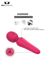 SMT3140 - Chày rung tình yêu có vân ngang và 10 chế độ dài 155mm