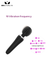 SMT3140 - Chày rung tình yêu có vân ngang và 10 chế độ dài 155mm