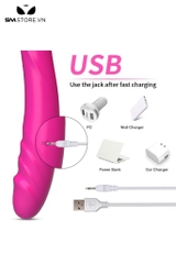 SMT3142 - Dương vật giả 2 đầu điều khiển từ xa có 7 chế độ rung