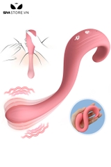 SMT3143 - Máy rung thiết kế hình chữ S 10 tần số sạc điện dài 17.7cm