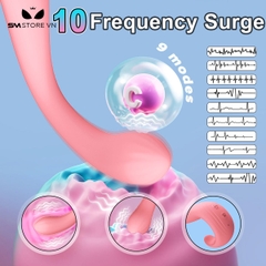 SMT3143 - Máy rung thiết kế hình chữ S 10 tần số sạc điện dài 17.7cm