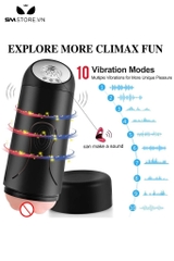 SMT3152 - Cốc thủ dâm có 10 tần số rung sạc điện và có thể tháo rời