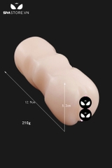 SMT3158 - Âm đạo giả cầm tay bằng silicon mềm đàn hồi dài 12.9cm